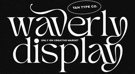 fonts for tan waverly.